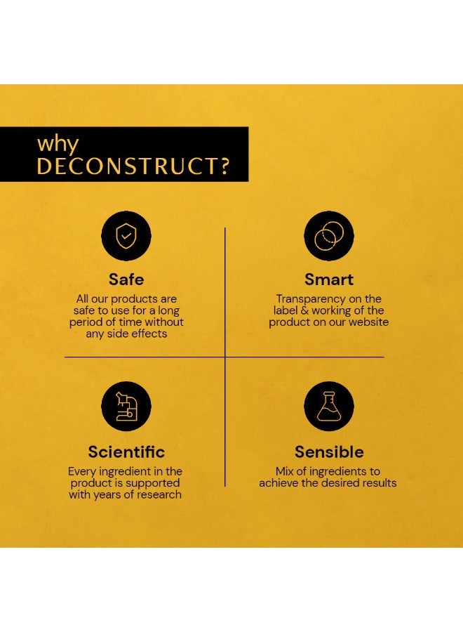 Deconstruct Gel Sunscreen for Oily skin | In - Vivo Tested SPF 50 + and PA+++ | Matte, Lightweight & Airy, Non-greasy | For oily, combination & normal skin | For Men & Women - 80g - Image 2